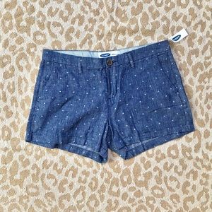 Chambray dots shorts